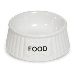 Yarro/Moderna Miska ceramiczna dla psa Food biała [Y2753]